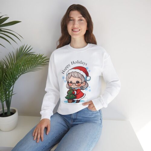 Cozy Holiday Sweatshirt Cute Mrs Claus
