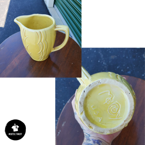 McCoy Yellow Creamer Pitcher