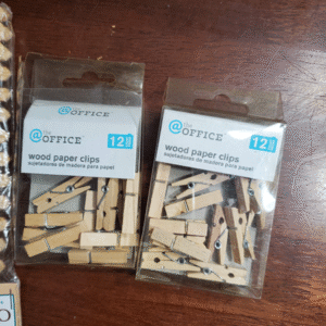 Natural Wood Paper Clips
