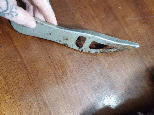 Old Lure Metal Fish Scaler