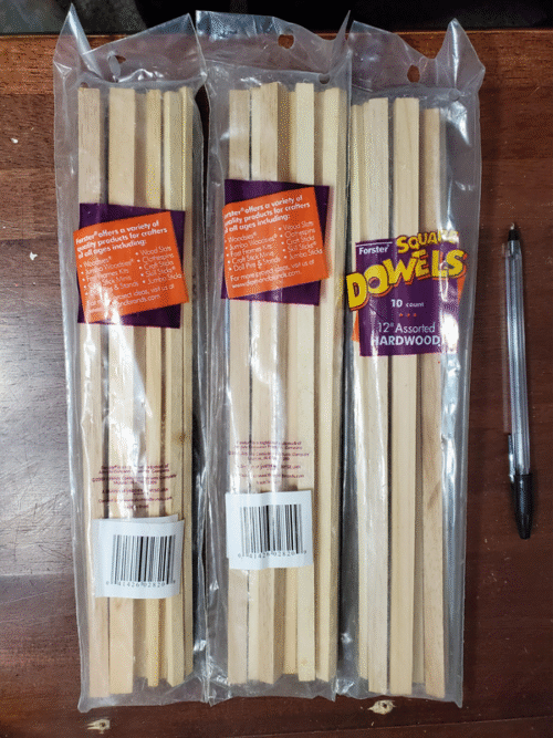 Square Dowel Rods