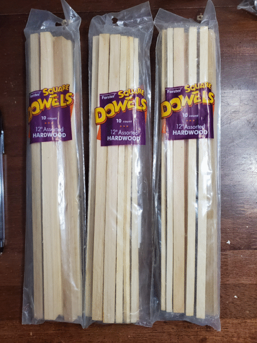 Square Dowel Rods